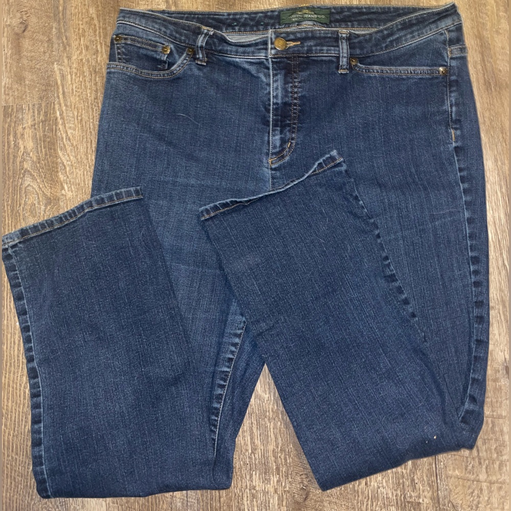 LRL Lauren Ralph Lauren Denim Straight Leg Jeans Size 14